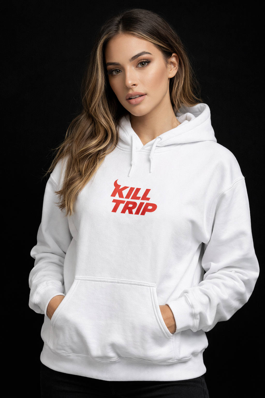 Killtrip White Hoodie